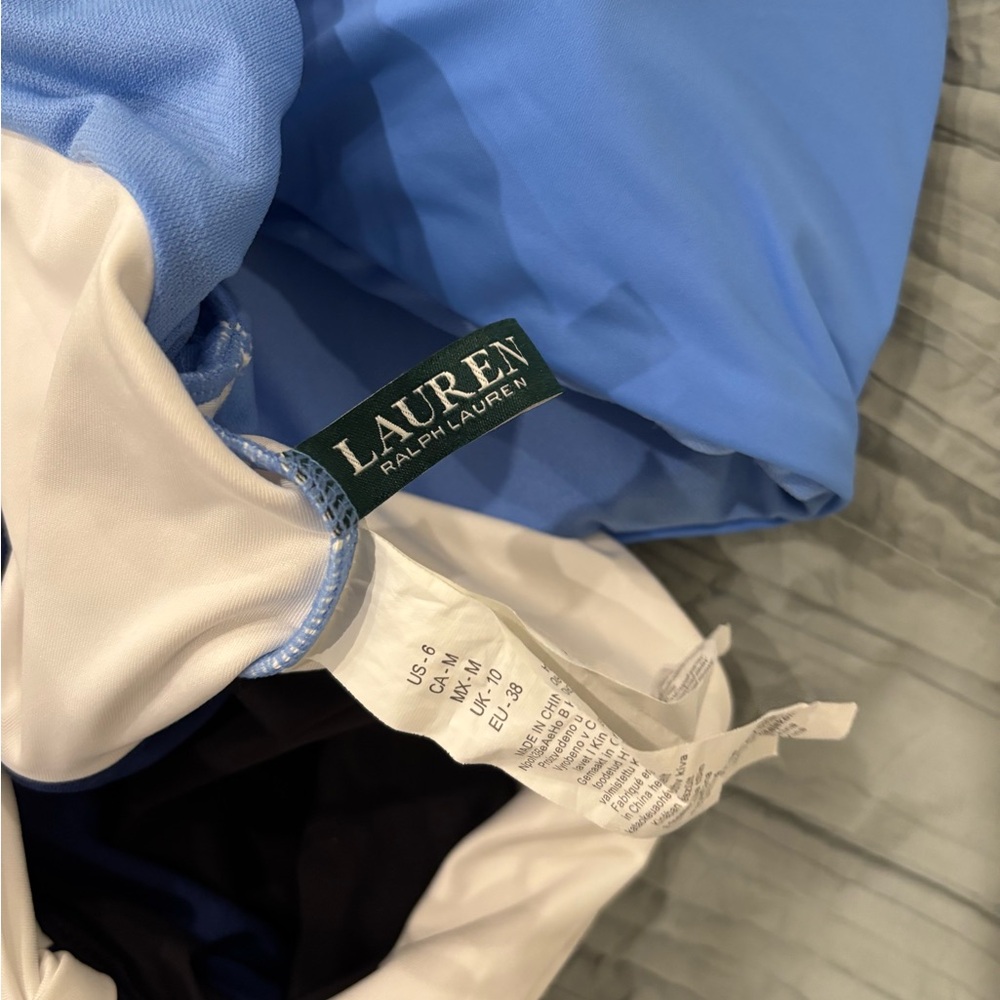 Lauren Ralph Lauren Sky Blue and White Garment